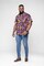African Men Short Sleeves Shirt Made with African Wax Prints product 1